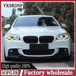 For BMW 5 Series F10 535i 528i M Sport 2011 2012 2013 2014 2015 2016 Front Bumper Lip High Quality ABS Glossy Black Body Kit
