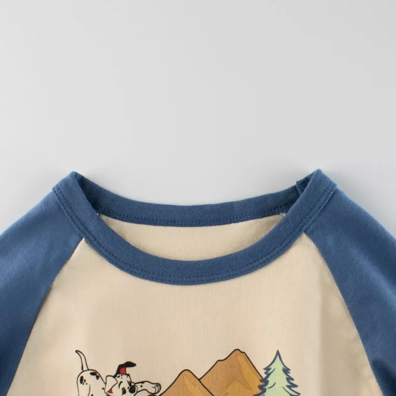2025 Children's Clothing Spring and Autumn New Kids Long-sleeved T-shirt Cartoon Letter Printing Baby Boy Clothes