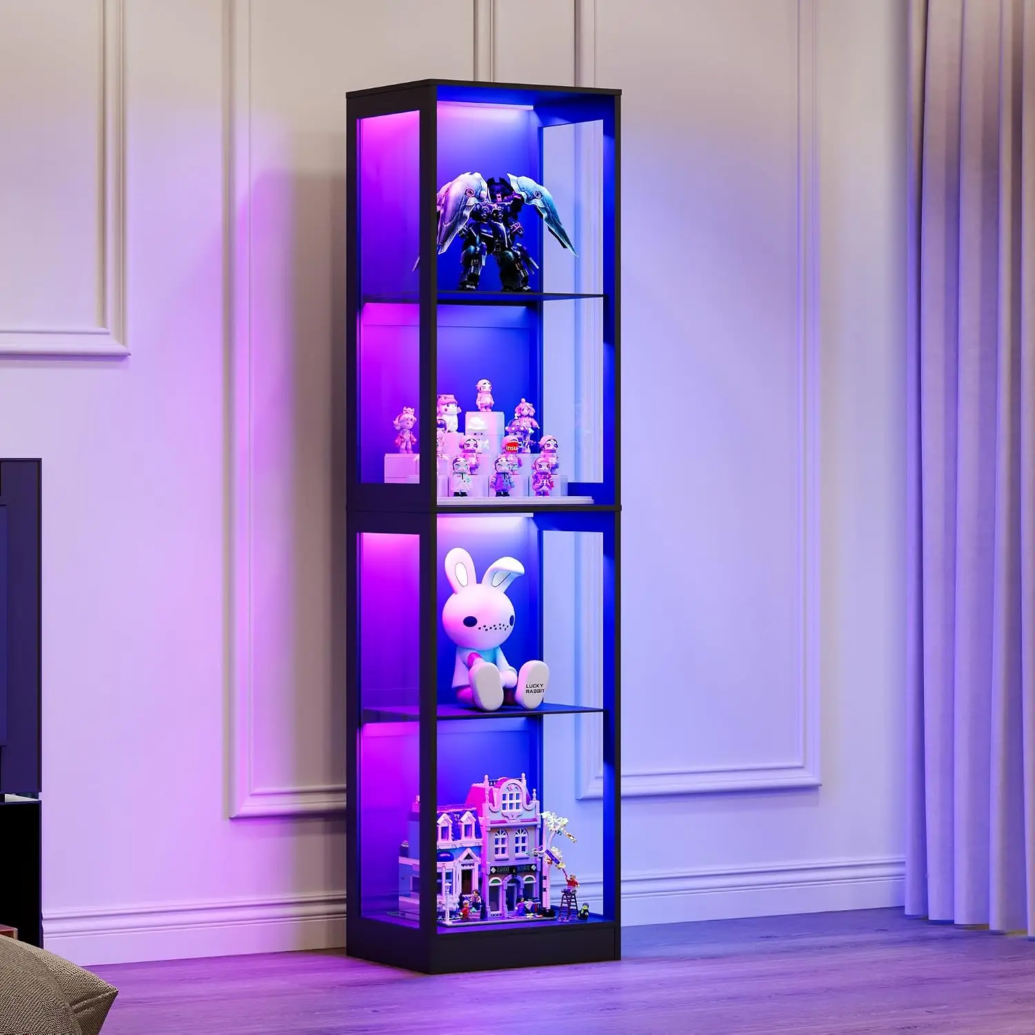 18 x 14-Inch RGB Lighted Display Cabinet