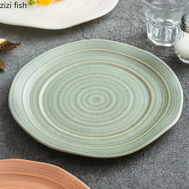 Irregular Porcelain Plate Steak Plate Pasta Plate Sushi Plates Molecular Cuisine Display Plates Restaurant Creative Tableware