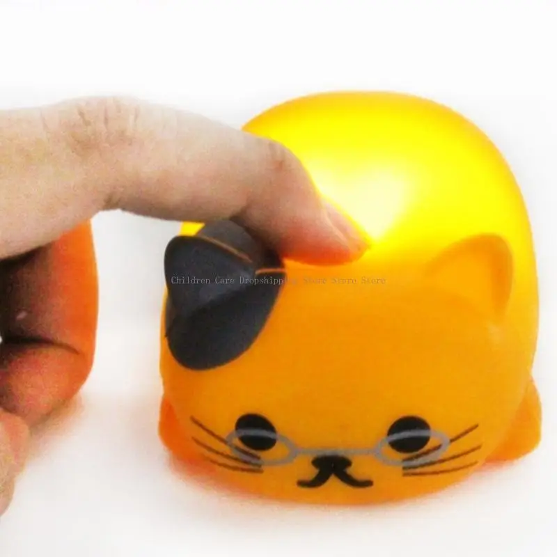 シリコン猫を照らす楽器8ピース家族遊びのためのサウンドエフェクトでおもちゃを学ぶ