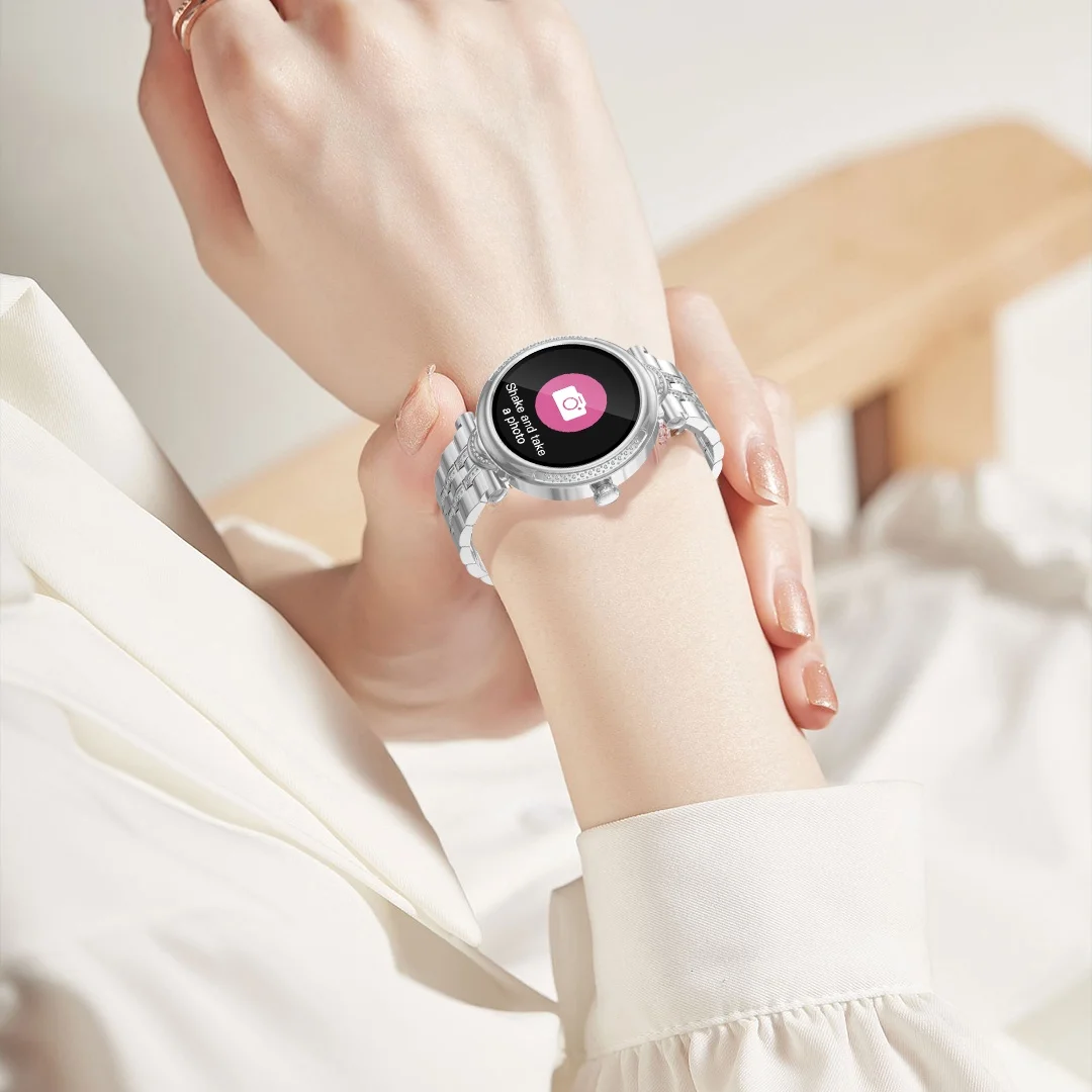 ساعة ذكية للنساء، مراقبة معدل الصحة لمدة 24 ساعة، مراقب النوم، متتبع الأنشطة الخارجية، ساعة رياضية مع ساعة ركوب الدراجات السعرات الحرارية #6