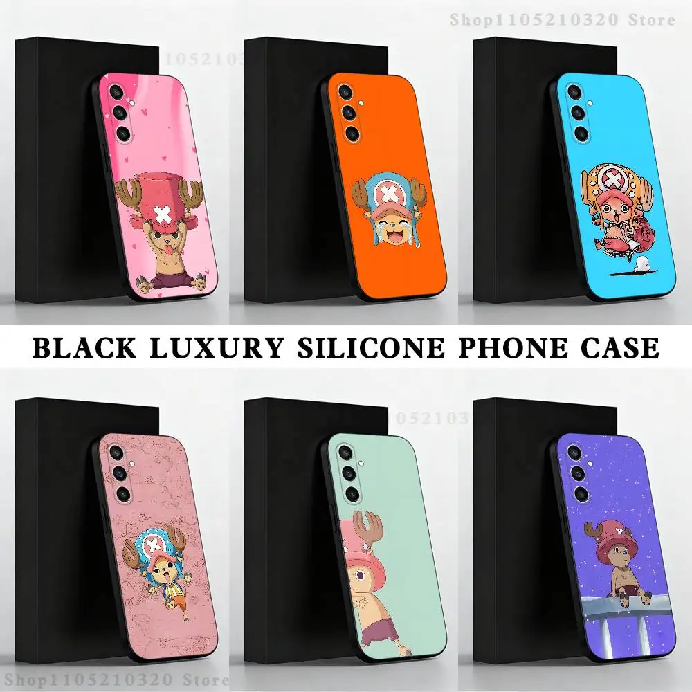

Anime One P-Piece-E Tony C-Chopper Phone Case For Samsung S 25,24,23,22,30,21,10,9,Ultra,Plus,Lite,FE,4,5 G Black Soft Case