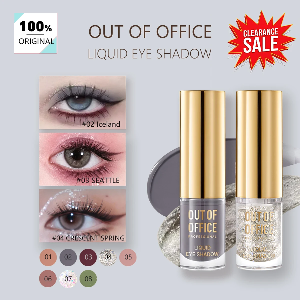 [Ausverkauf] OUT OF OFFICE FLÜSSIGER LIDSCHATTEN, Glatt & Auftragbar, Mattierter Dampf-Effekt, Langanhaltend & Verblassungsresistent