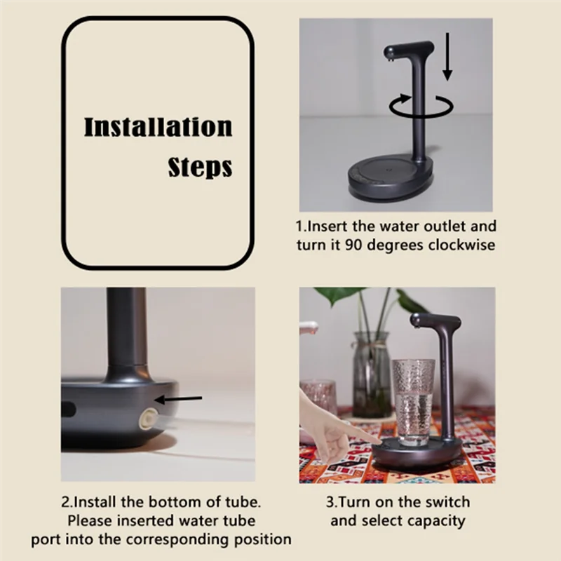 BAAN-gebotteld waterpomp Mineraalwaterdispenser Elektrische waterdispenser Automatische waterpomp Huishouden