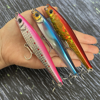 110mm 47g Heavy Sinking Minnow Fishing Lures Long Casting Saltwater Artificial Baits Monster Shot Laser Swimbait Pesca Equipment