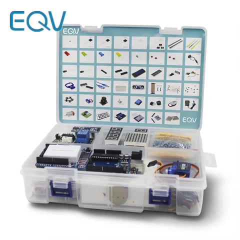 Elego UNO Project The Most Complete Starter Kit for Arduino UNO R3 Mega2560 Nano with Tutorial / Power Supply / Stepper Motor