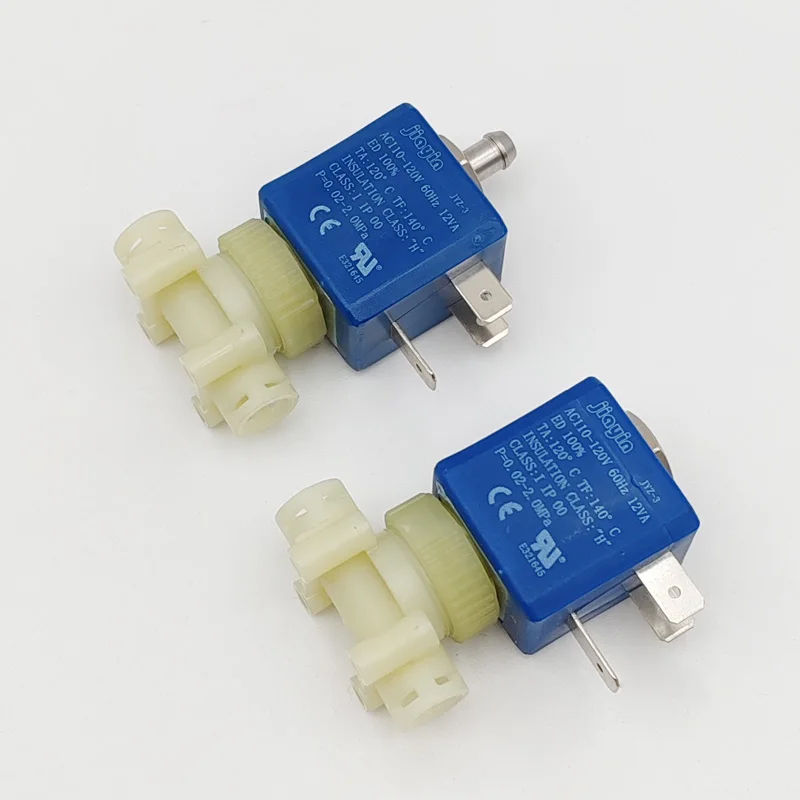 Jiayin JYZ-3 2-Way & 3-Way Solenoid Valve, 110V High Temperature Fluid Valve for Coffee Machine Steam Equipment Repair