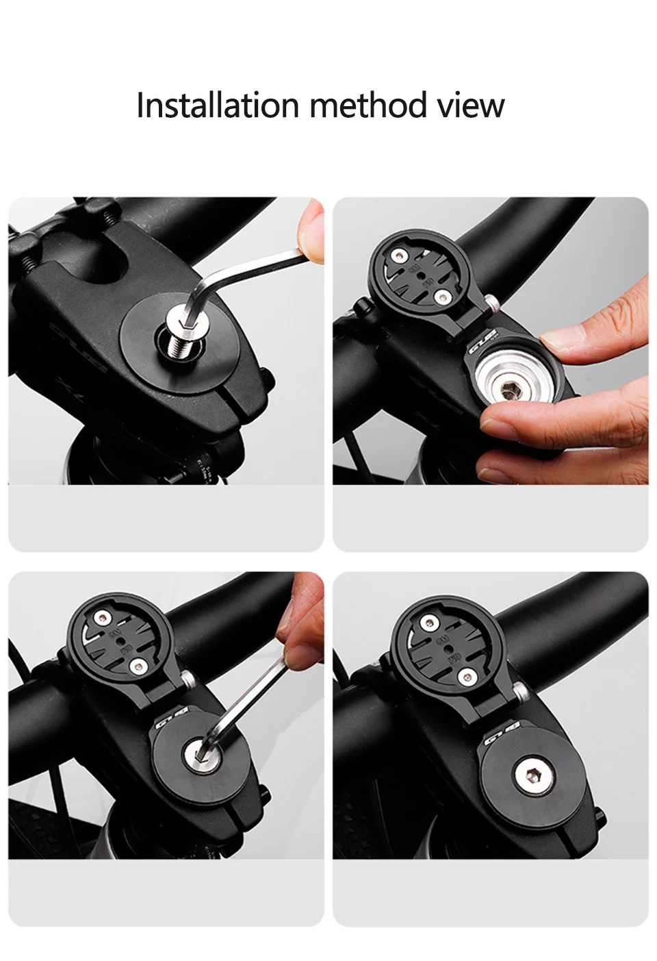 GUB 639 Bike Computer Stem Top Cap Mount Holder Stopwatch Speedometer Support Stand for Garmin Edge Wahoo Bryton Cateye - view 3