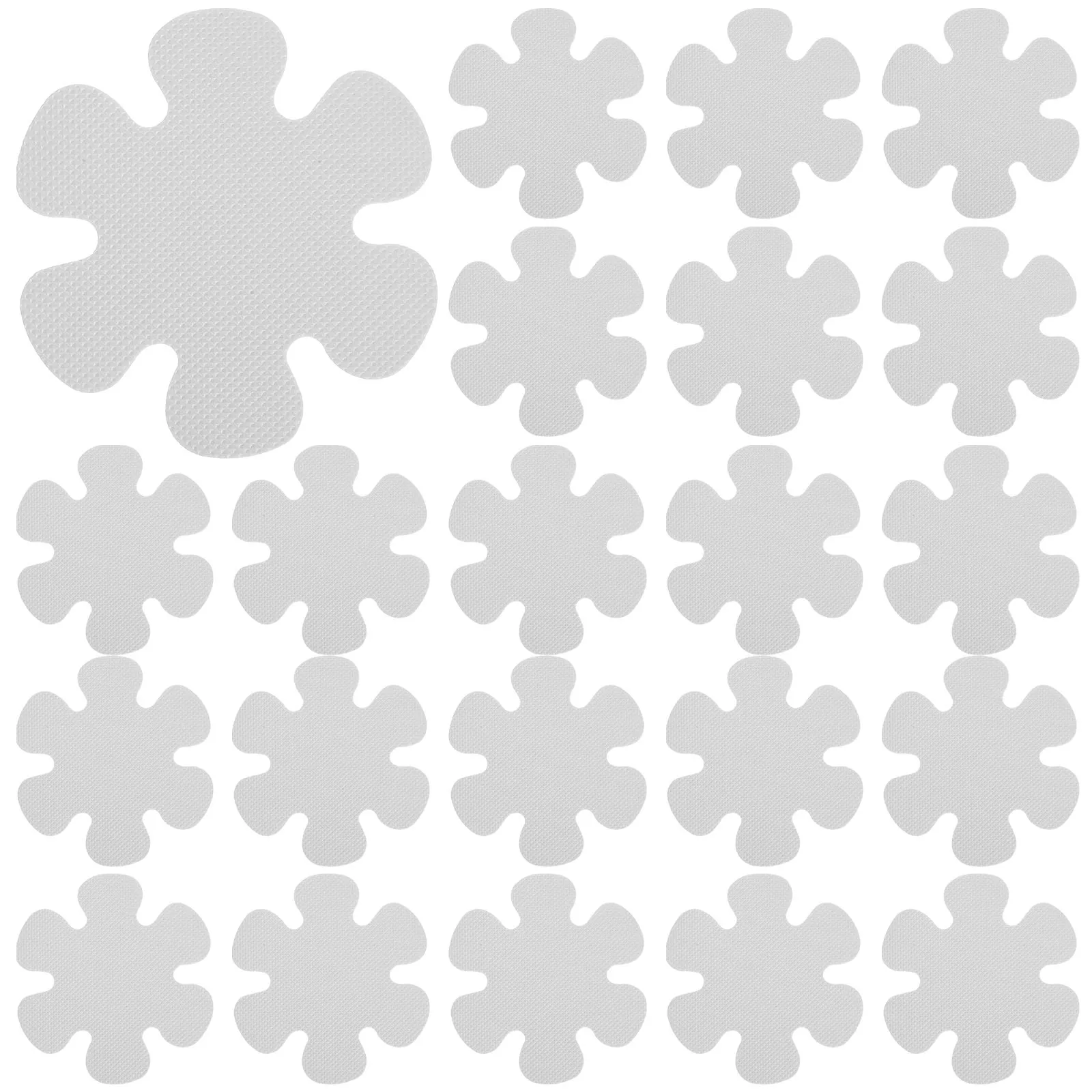 

20pcs Anti slip Stickers 10cm Flower Shape Transparent for Bath Tub Shower Kitchen Stair Safety Decals Floor Tiles Home