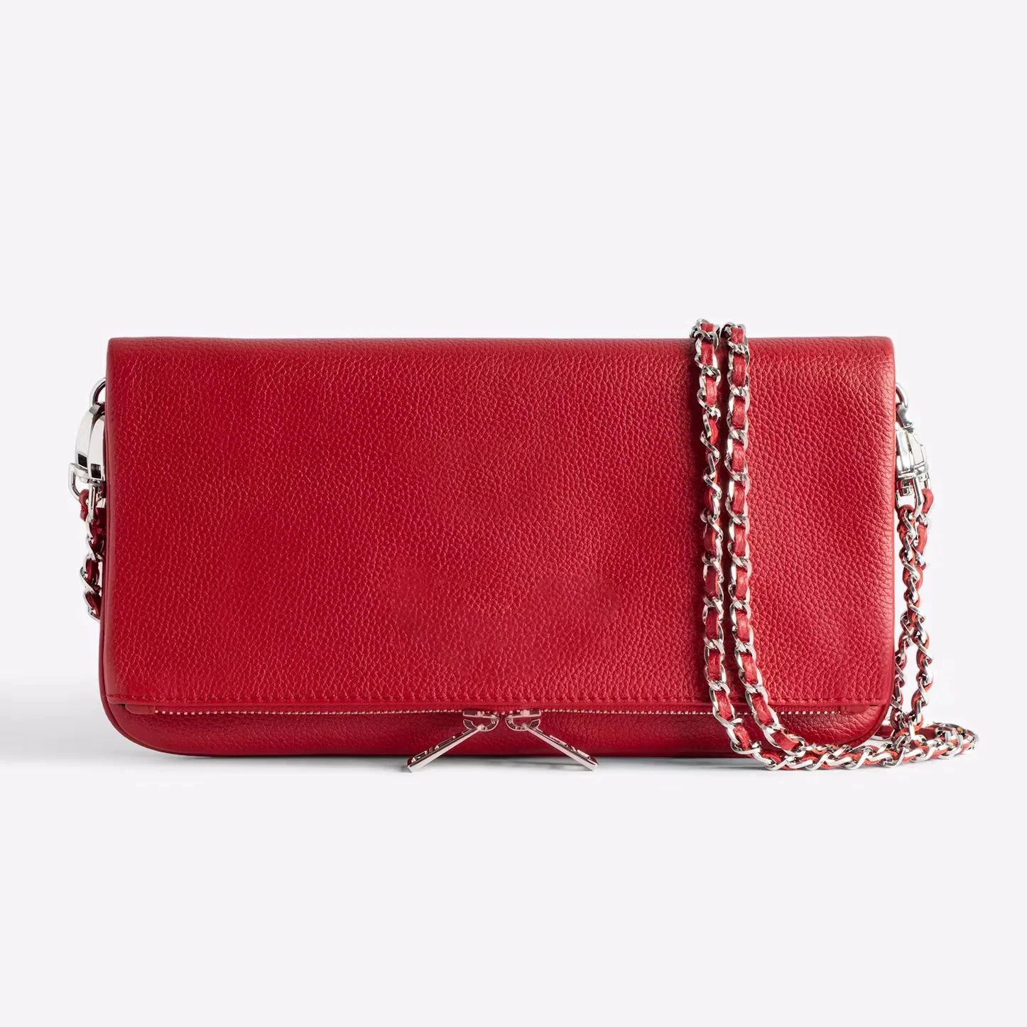 Women Bags Zadig Red Clutch Party Wing Decoration Two Chain Sacs A Main Femme