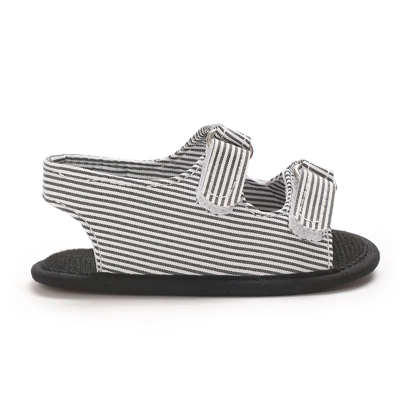 NEW Summer Newborn Infant Baby Boys Stripe First Walkers Shoes Soft Sole Sandals Shoes Beach Shoes Baby Slippers