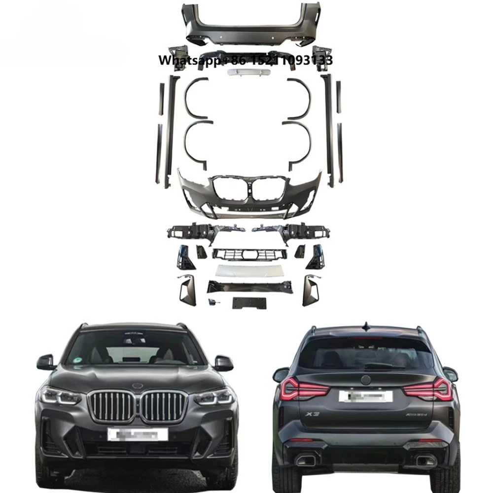 2022Year X3 G01 LCI Upgrade MT Style Car Bumpers G01 LCI Sport Style Body Kit Auto Body Systems X3 G01 Facelift