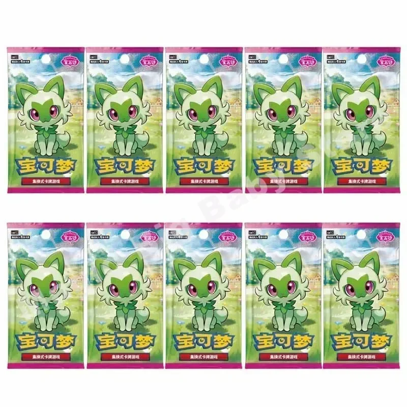 10 confezioni di carte Pokemon PTCG originali originali Peng Source Li Indigo Gem Pack V2 151 Hope The Rockets' Glory Taijing PTCG Card