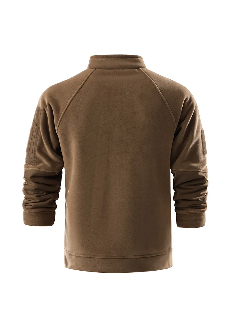 سترة صوف شبكية تكتيكية للرجال - Polartec ® قماش حراري احترافي مع جيوب متعددة الاستخدامات (نظام متوسط الطبقات لجميع الأحوال الجوية) #3