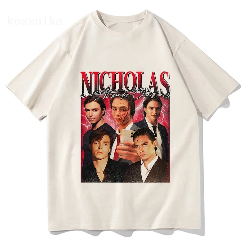 Nicholas Chavez Graphic T Shirts 2024 Funny Men/women Clothing Sweatshirt Retro Vintage Summer Tops 100% Cotton Harajuku T Shirt