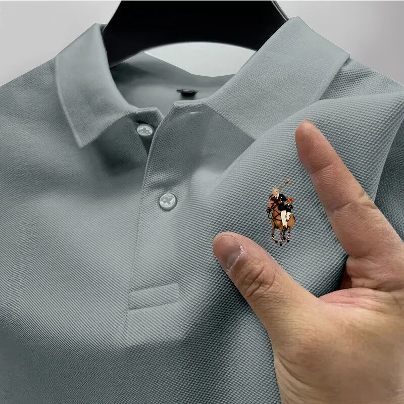 

Men's Quick-Drying Breathable Casual Polo Shirt Summer Streetwear Short Sleeve Business Tops in S-4XL Sizes