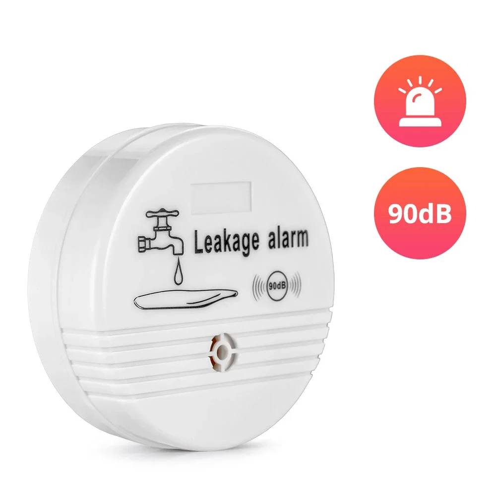 Home Alarm Water Leakage Alarm Detector 85dB Independent Water Leak Sensor Detection Flood Alert Overflow Security Alarm System