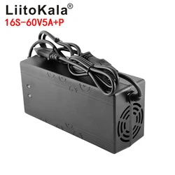 LiitoKala 67.2V 5A Lithium Battery Charger 60V 5A Li-ion Fast Smart Charger 110V / 220V for 16S 60V  Scooter battery pack