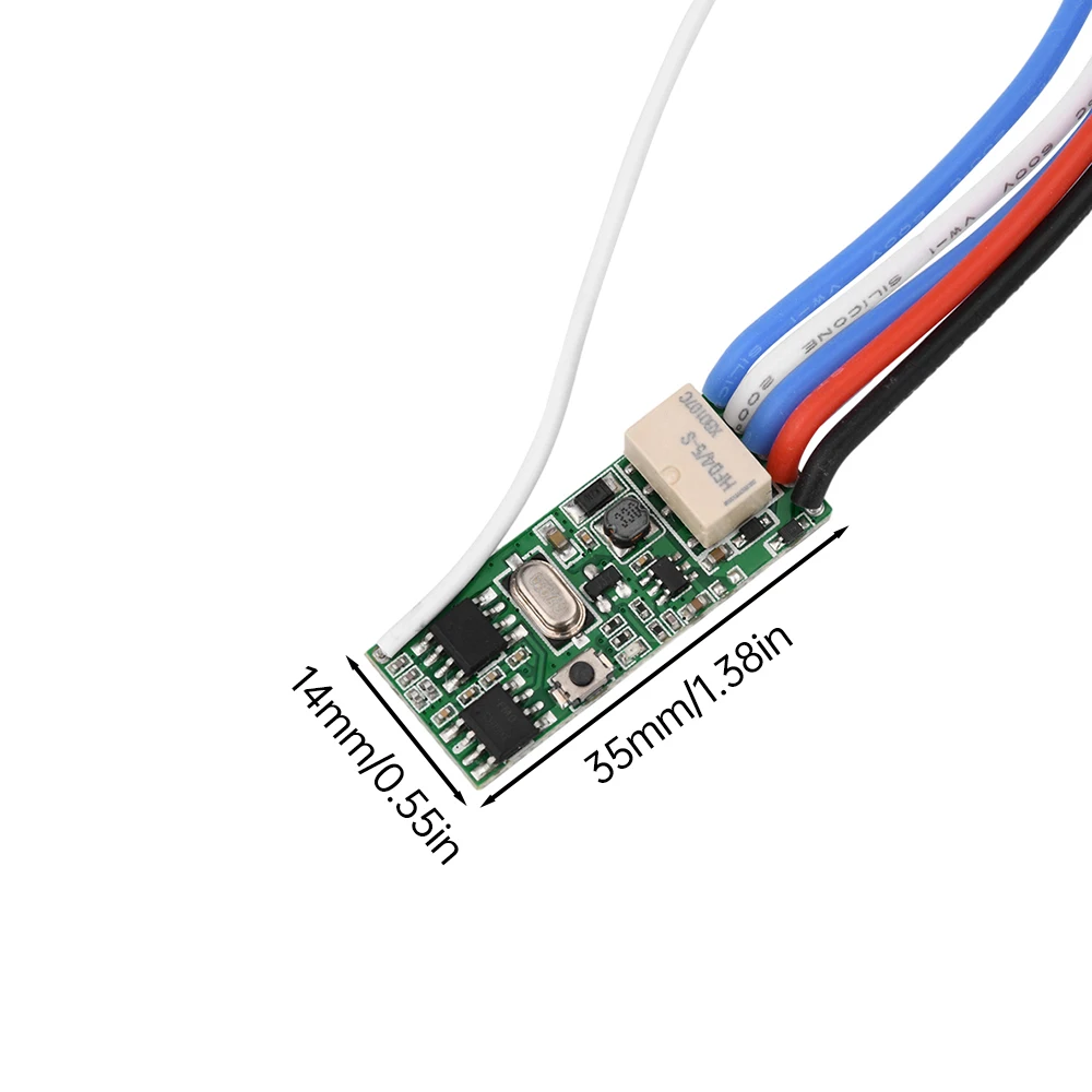 DC3V-18V Wireless Remote Control Switch Miniature On/Off Switch Wireless Remote Control 433MHz For Circuit control