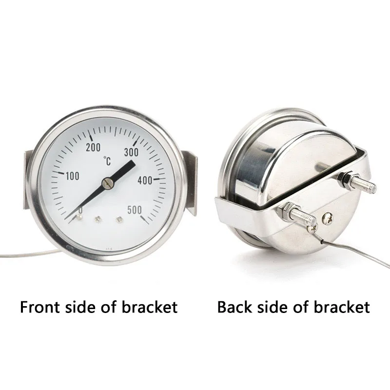 Industrial 304 Stainless Steel Equipment Oven Thermometer High Temperature Thermometer Pressure Capillary Thermometer