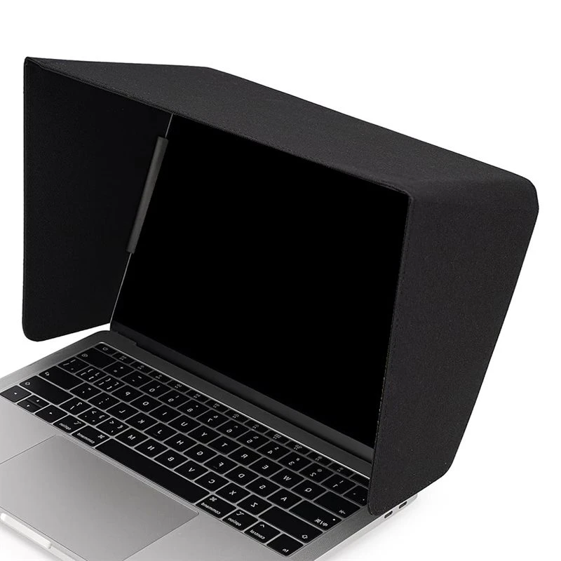 Leading-Light Weight Laptop Sun Shade 14 Inch, Screen Privacy Hood& Glare Shield For Outdoor Work