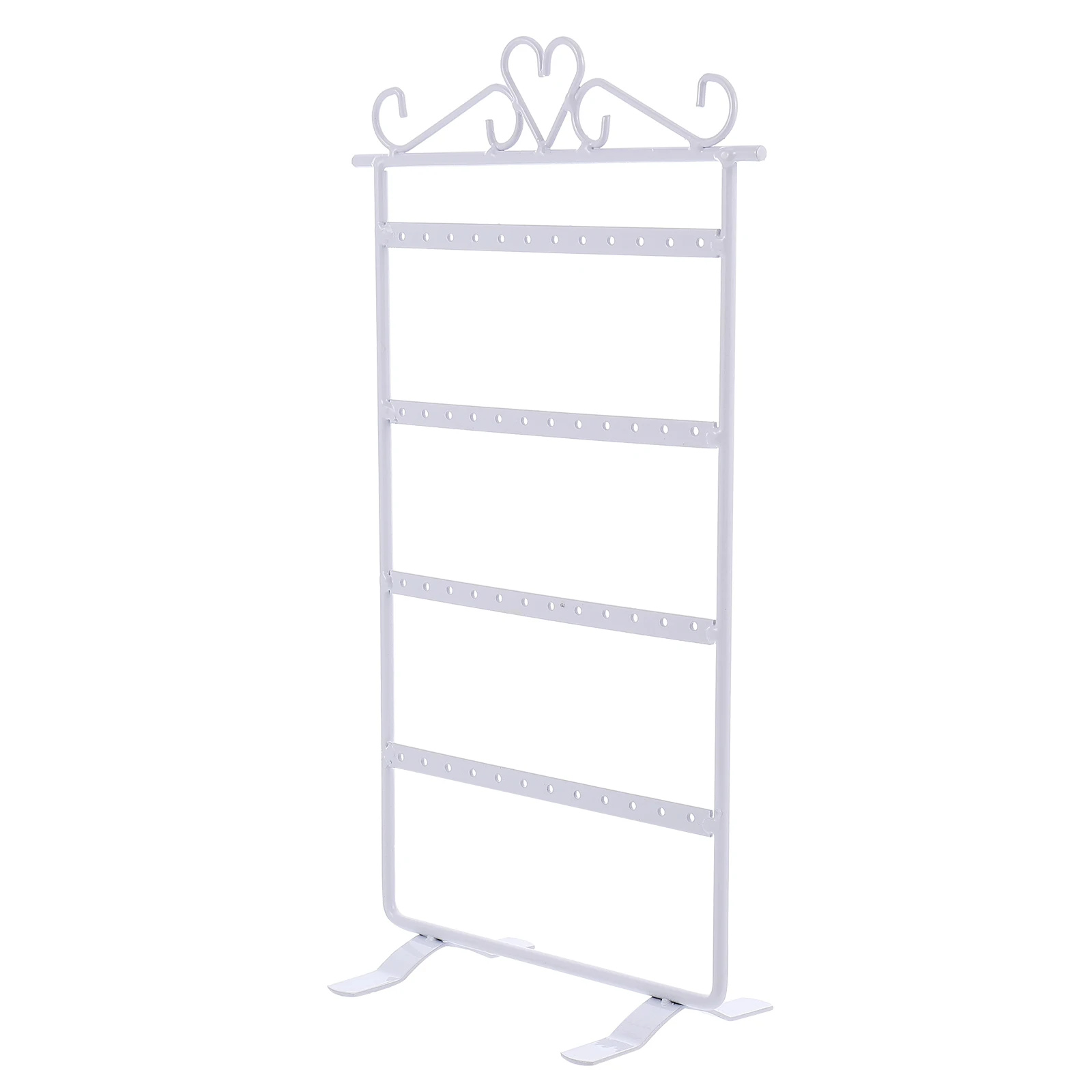 

Earring Rack Holes Earring Rack Jewelry Display Holder White Baby Small Anti Rust Iron Practical Storage Tower