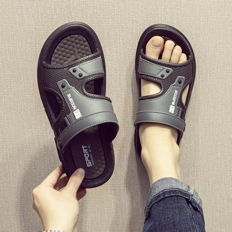 

Men's Thin New Anti-Slip Waterproof Wear-Resistant Korean Style Trendy Sandals Indoor Outdoor Sports Beach
