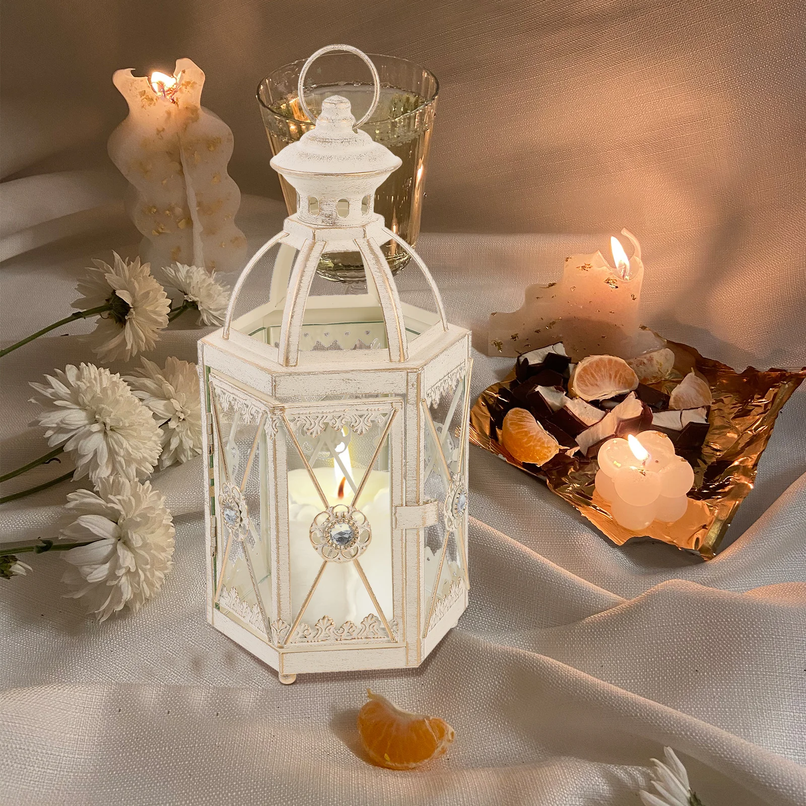 

Candleholder Adornment Decor Lantern Taper Candlestick Candlesticks Lamp Decorative Decoration Stand Vintage