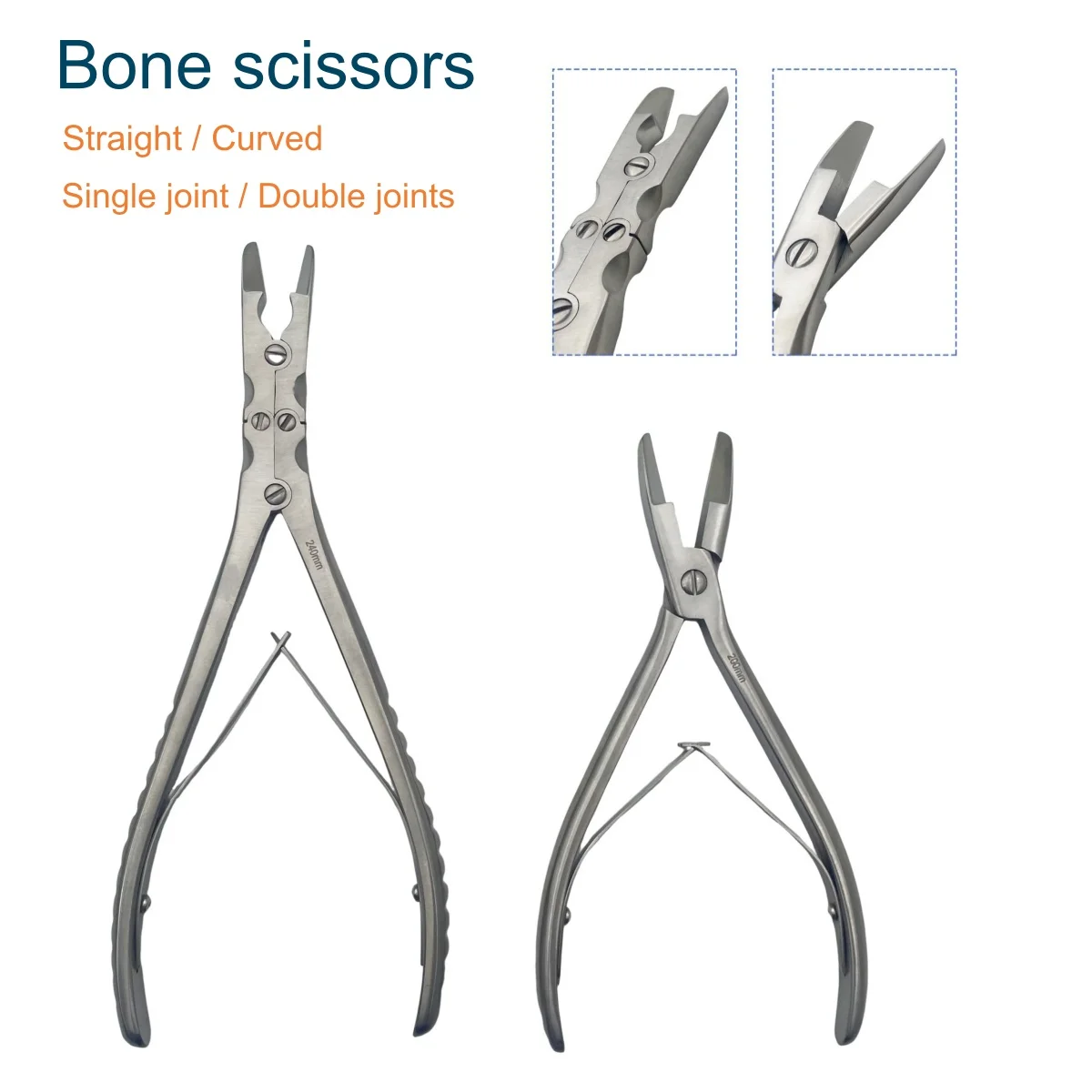 

Медицинские одно-/двойные ножницы для костей, ножницы для резки костей, ортопедические хирургические инструменты