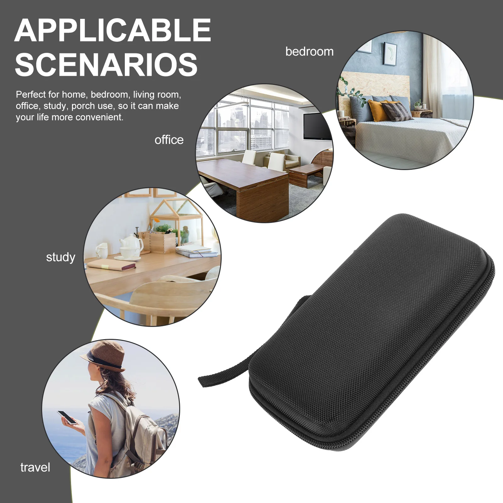 

Lapel Microphone Protection Box and Lavalier Bag Storage Case Microphones for Trip Holder Miss