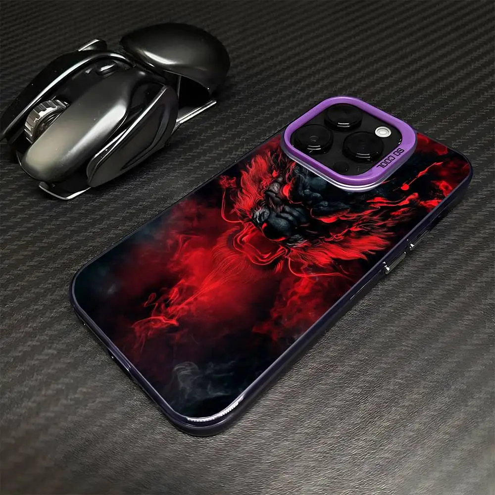 Dragon  Phone Case For iPhone17,16,15,14,13,12,11 Plus,Pro Max Purple Matte Shockproof Cover