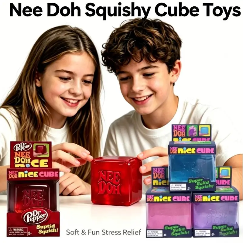 

Super Soft Squishy Cube Sensory Fidget Toy, Hand Squeeze Stress Relief Anti-Anxiety Relaxing Toy for Kids Adults Popular Gift
