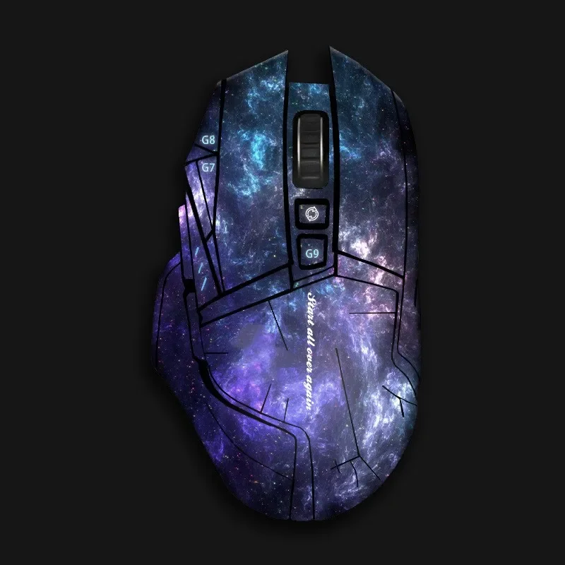 Mouse Stickers Anti-skid Lizard Skin Sweat Absorbent Handmade Stickers For Logitech G502 Gamer Mouse