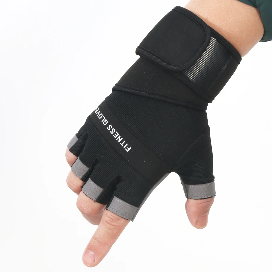 Fitness Training Half-Finger Gloves Summer Breathable Durable Anti-Slip Barbell Equipment Weightlifting Lifting Weights Extended