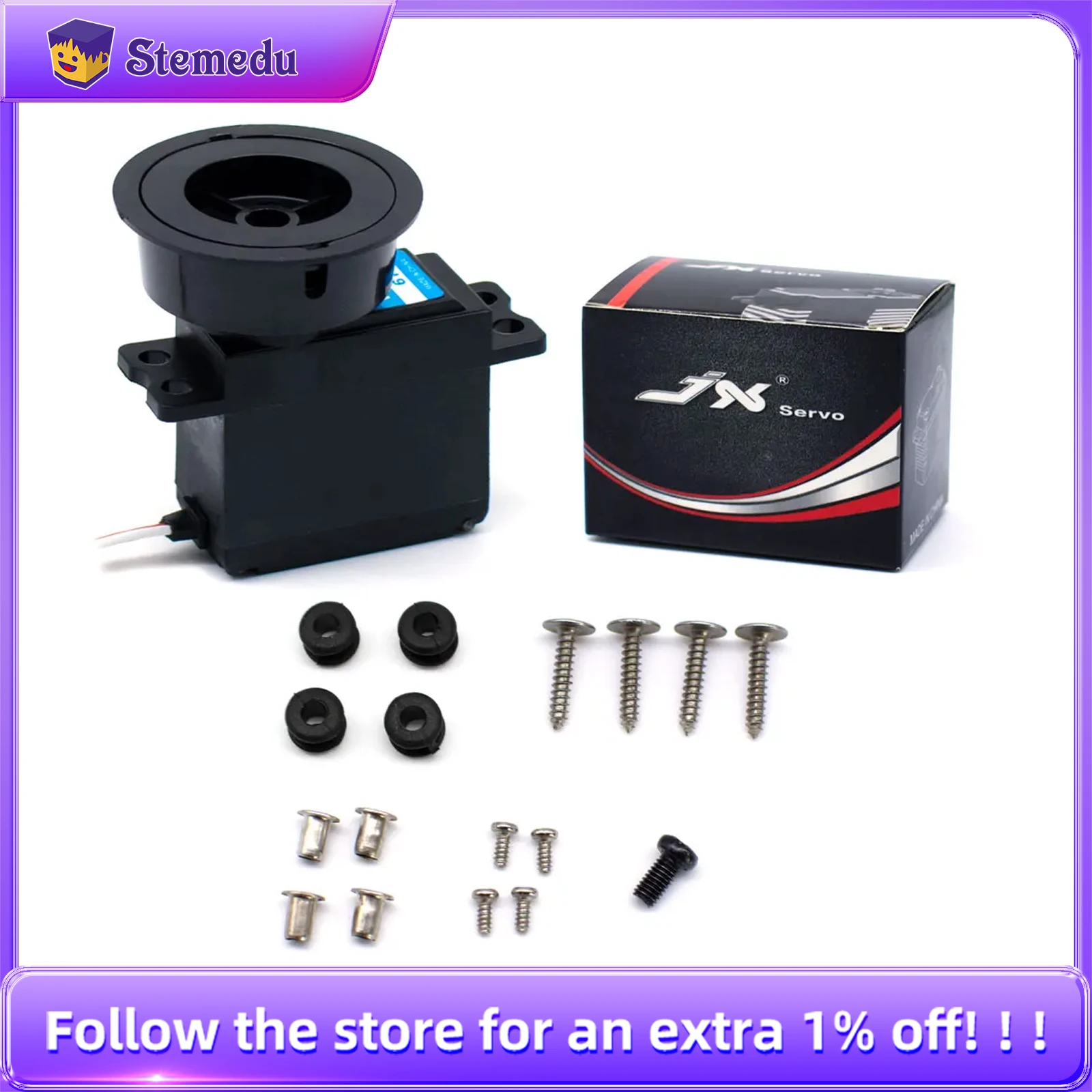 

JX W5513-1.5T/2T/4T/6T 10kg Metal Gear Sail Winch Servo SW5513-6MA 0.09sec 360° For Rc Yacht Sailing Competition Steering Gear