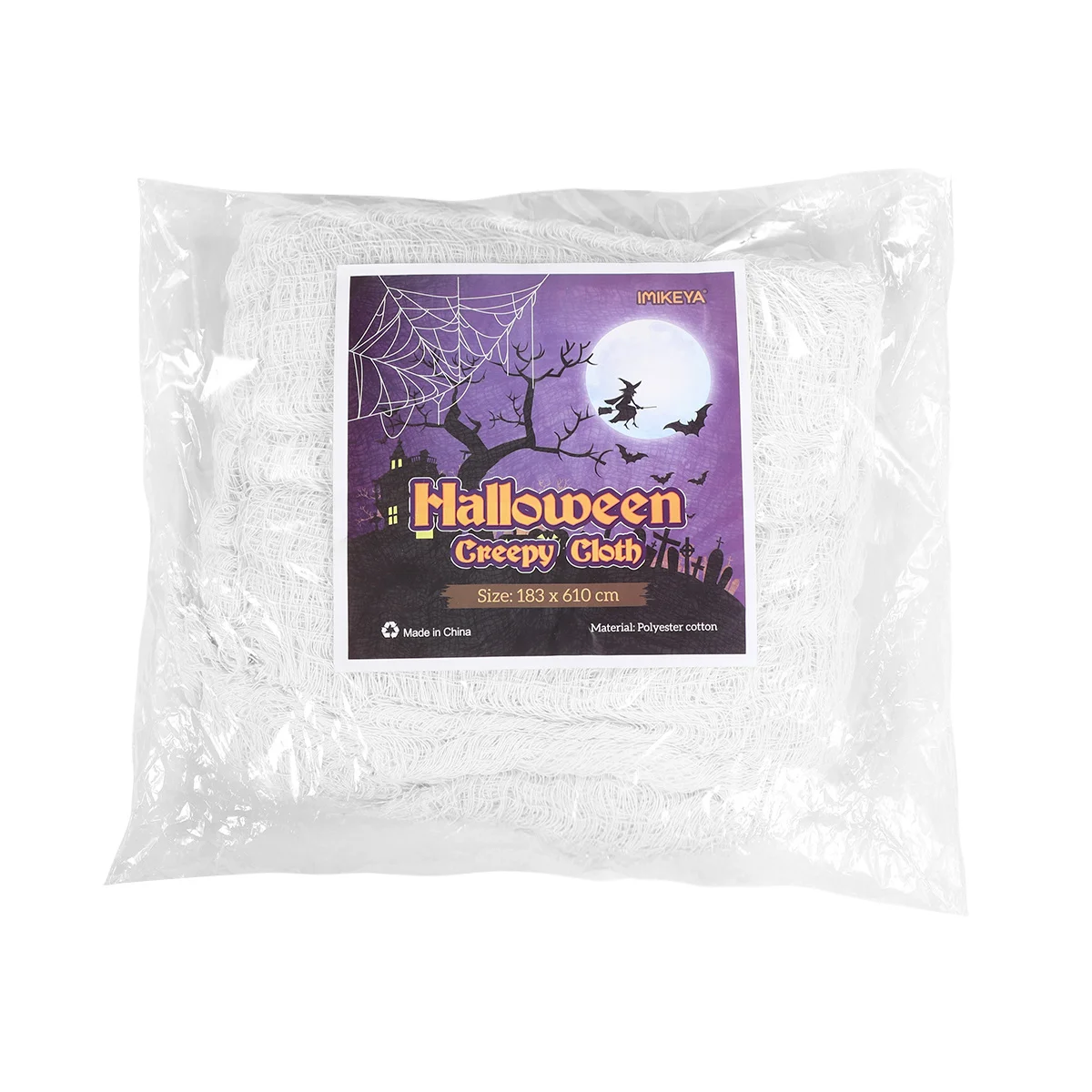 

Halloween Wall Decor Creepy Black Cloth Mesh Party Decorations Fabric Spooky Tulle