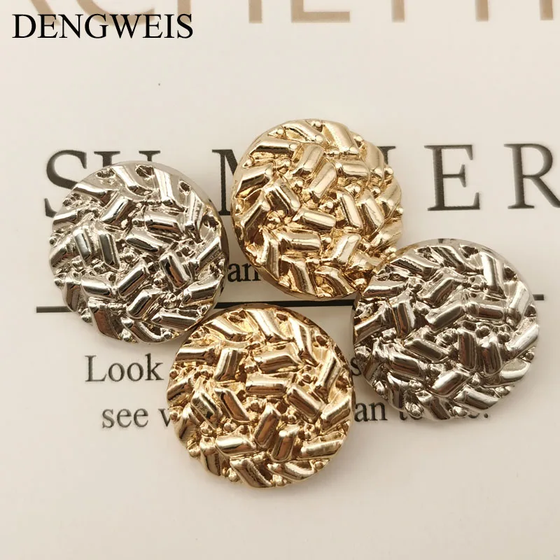 Luxus Gold Metall Knöpfe Kleidung Frauen Dekorative Diy Liefert Bekleidung Nähen Handwerk Nähen Zubehör Nähen Knöpfe 6 Teile/los – Detail 1