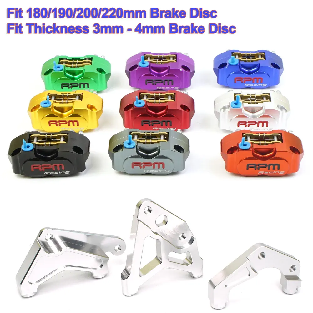 Motorcycle 82mm Front brake Caliper pump RPM Moto Disc Brake Caliper for Yamaha Aerox Nitro BWS WISP RSZ JOG Dirt Bike Zuma