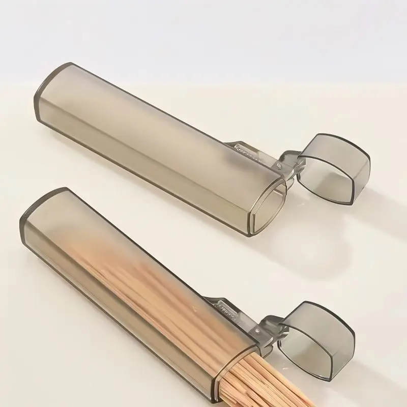 Carry Toothpick Box With You Travel Outdoors Toothpick Storage Box Portable Mini Cotton Swab Box Empty Box Packaging