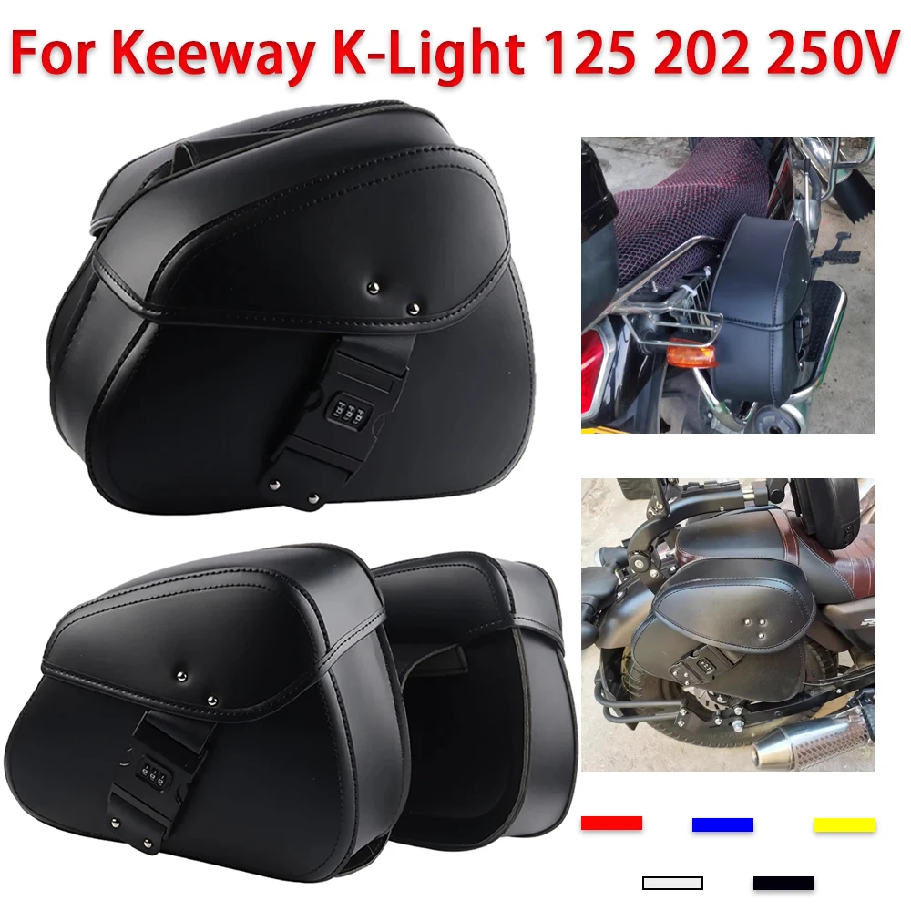 Motorcycle Saddle Bag Luggage Side Tool Storage Bag Rear Seat Bag For Keeway V302C V302 C V 302 C K-Light 125 202 KLight 250V