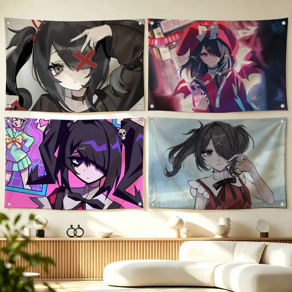 N-Needy Streamer Overload Ame  Flag Suitable For Party Club Outdoor Interior Wall Decoration Banner Fans Gift