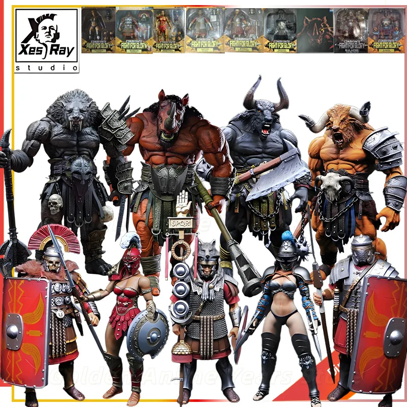 XESRAY Combatants Fight for Glory Wave4 Roman Infantry Gladiator Tauren Articulated Action Figure Collection Gift&Collection