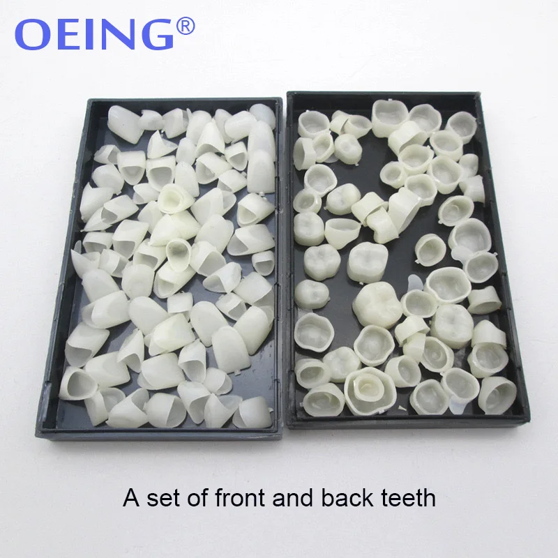 OEING Dental Crowns Resin Porcelain Temporary Anterior Posterior Crown Tooth Veneers Oral Care Dentistry Lab Oral Care Tools