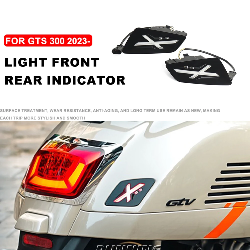 

Новинка 2023-2025 для Vespa GTS 300 GTS300 gts300, указатели поворота мотоцикла-передний и задний индикатор, мигалка, мигалка