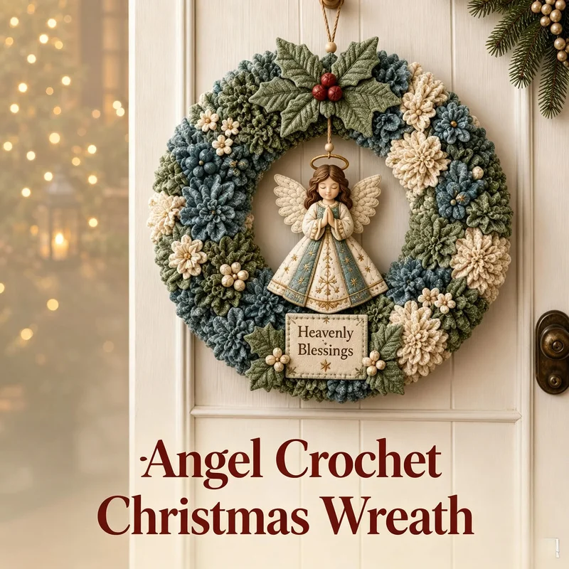 3DFabric Embroidery Christmas Cloth Appliqué WreathDIYAdult Craft Kit