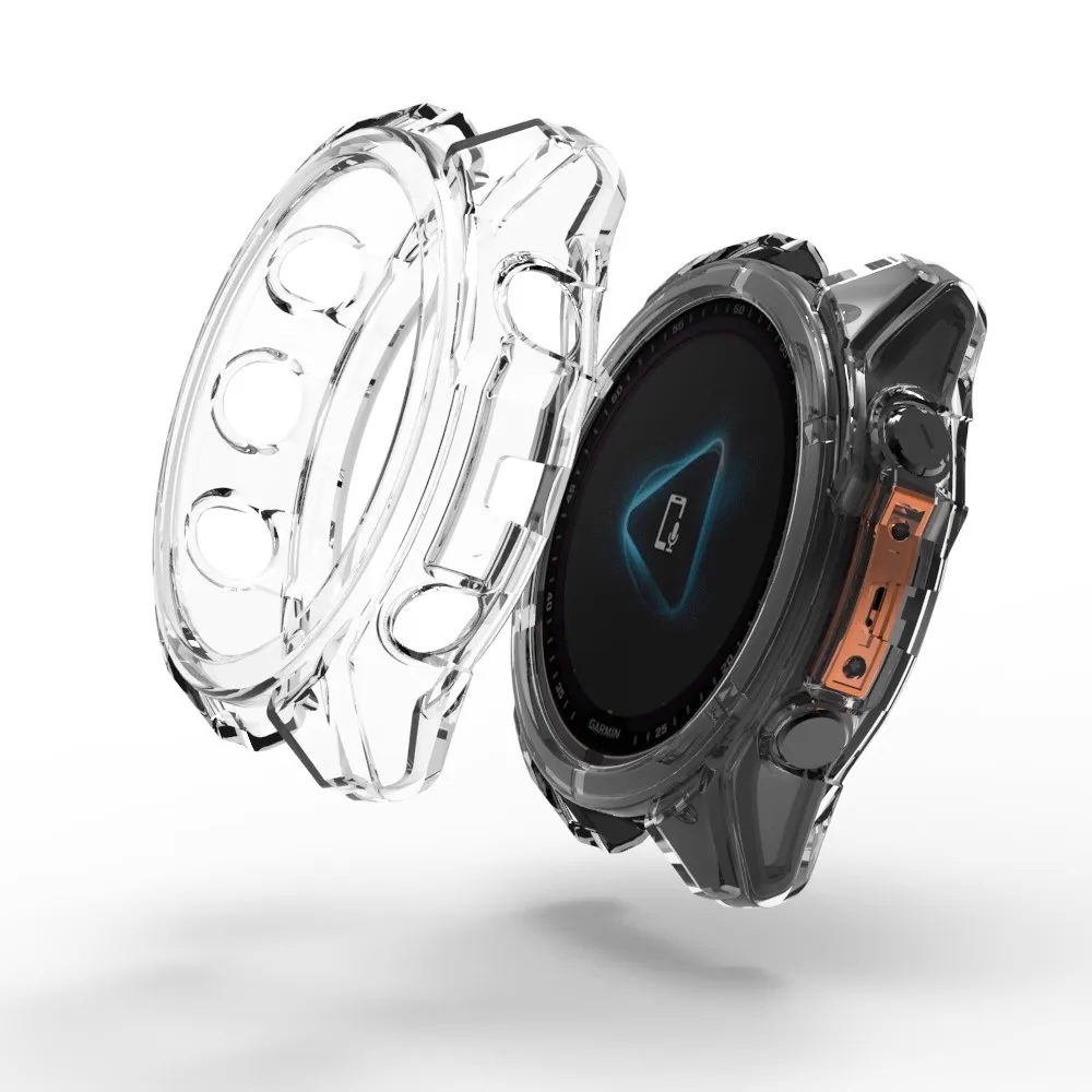 Прозрачный защитный чехол из ТПУ для Garmin Fenix 8 47 мм 51 мм Fenix8, мягкий силиконовый защитный чехол, аксессуары для часов