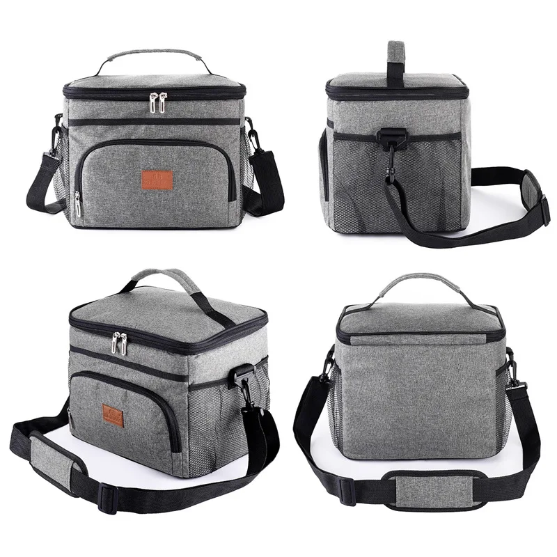 Lightweight Leakproof Cooler Bag Food Can Thermal Insulated Bags Portable Lunch Cooler Tote for Beach, Picnic, Work, School