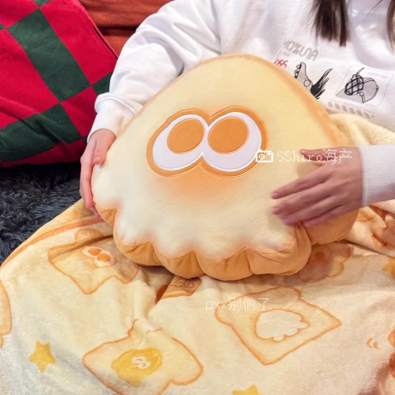 Manta de Peluche de Calamar del Juego Splatoon 3, Cojín, Almohada, Manta para Aire Acondicionado, Decoración para Oficina y Sofá, Regalos de Cosplay Doujin