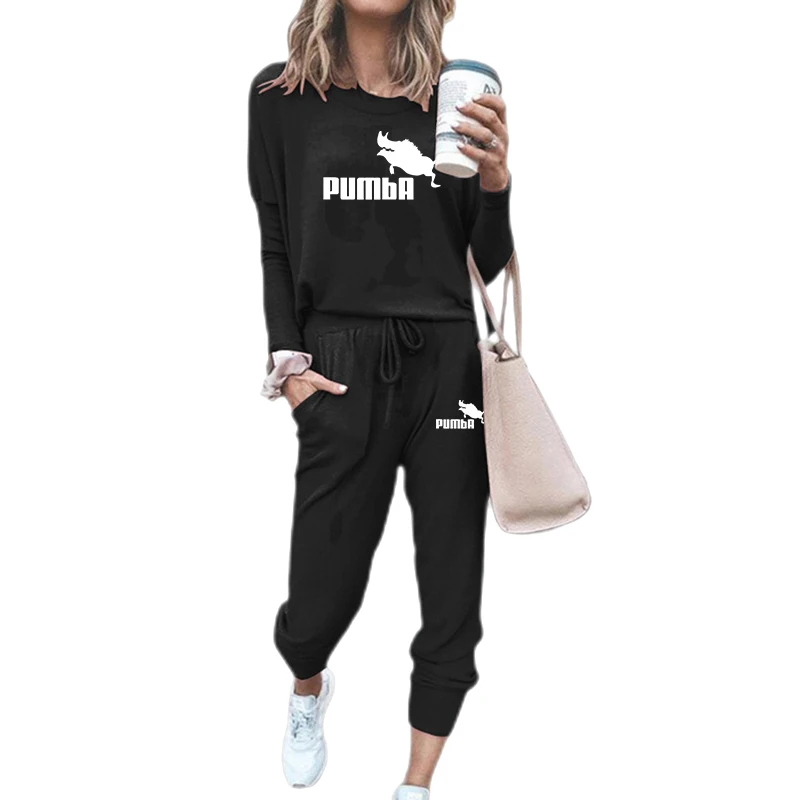 Winter two piece set women Casual Tracksuit Woman Long Sleeve pullover Hoodies Sweatshirt Pants Jogger Sport Suits Sportswear